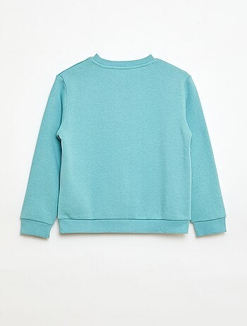 Effen sweater joggingstof met zachte, geruwde binnenzijde