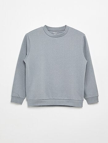 Effen sweater joggingstof met zachte, geruwde binnenzijde