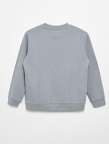 Effen sweater joggingstof met zachte, geruwde binnenzijde