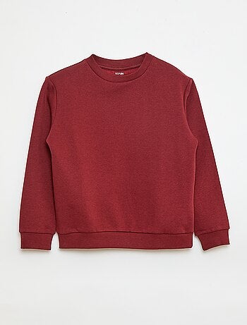 Effen sweater joggingstof met zachte, geruwde binnenzijde