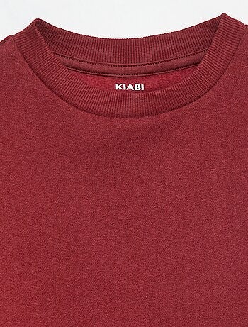 Effen sweater joggingstof met zachte, geruwde binnenzijde