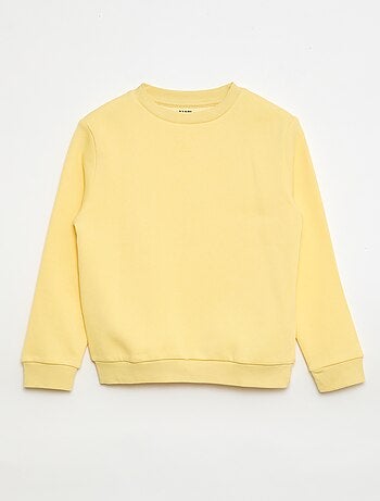 Effen sweater joggingstof met zachte, geruwde binnenzijde