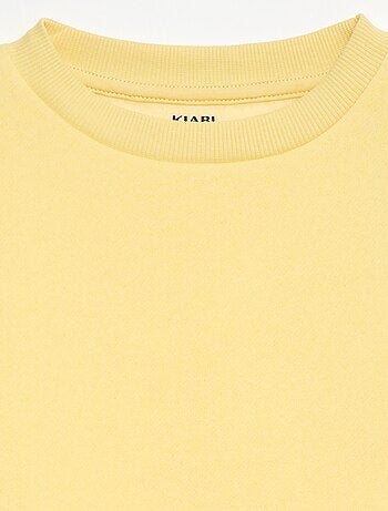 Effen sweater joggingstof met zachte, geruwde binnenzijde