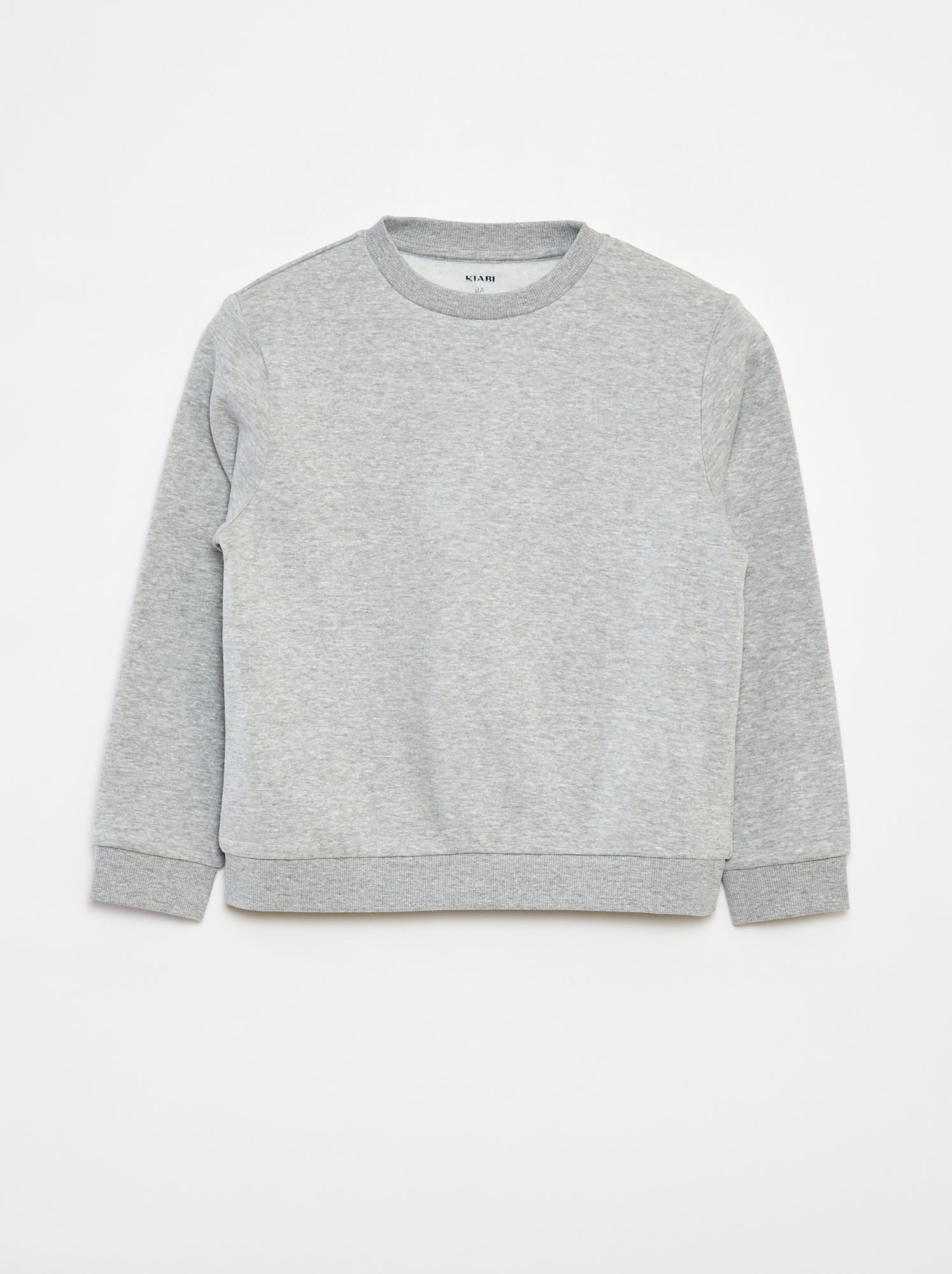 Effen sweater joggingstof met zachte, geruwde binnenzijde