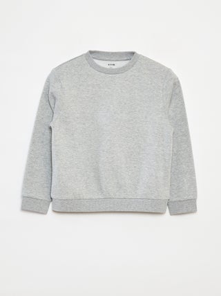 Effen sweater joggingstof met zachte, geruwde binnenzijde