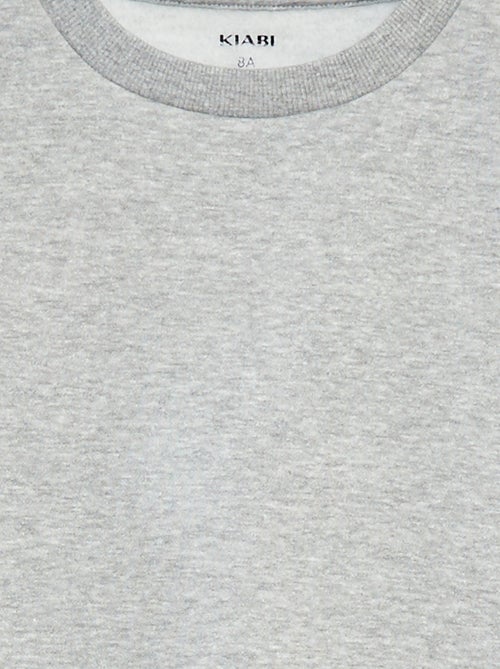 Effen sweater joggingstof met zachte, geruwde binnenzijde - Kiabi Effen sweater joggingstof met zachte, geruwde binnenzijde - Kiabi