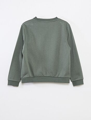 Effen sweater joggingstof met zachte, geruwde binnenzijde