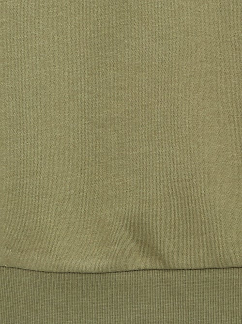 Effen sweater joggingstof met zachte, geruwde binnenzijde - Kiabi Effen sweater joggingstof met zachte, geruwde binnenzijde - Kiabi