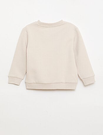 Effen sweater joggingstof met zachte, geruwde binnenzijde