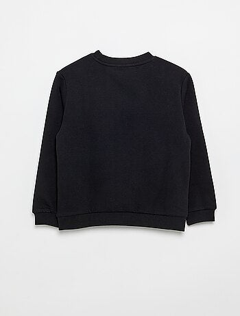 Effen sweater joggingstof met zachte, geruwde binnenzijde