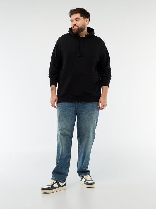 Effen sweater met capuchon van french terry - Kiabi