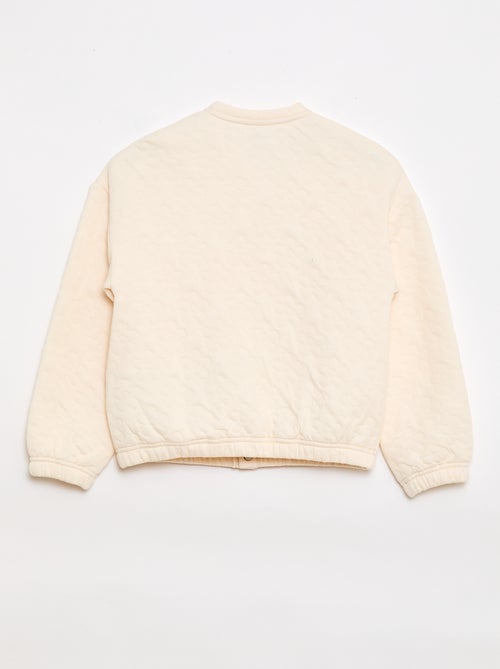 Effen sweater met gemoltonneerd effect - Gemakkelijk aan te trekken collectie - Kiabi
