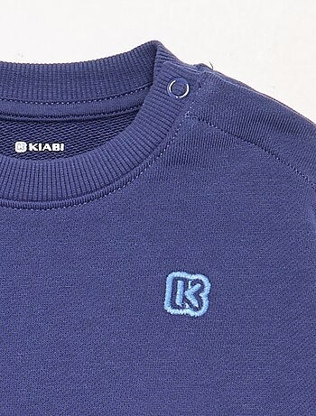 Effen sweater met lange mouwen van ongeruwde molton voor baby's - Kiabi