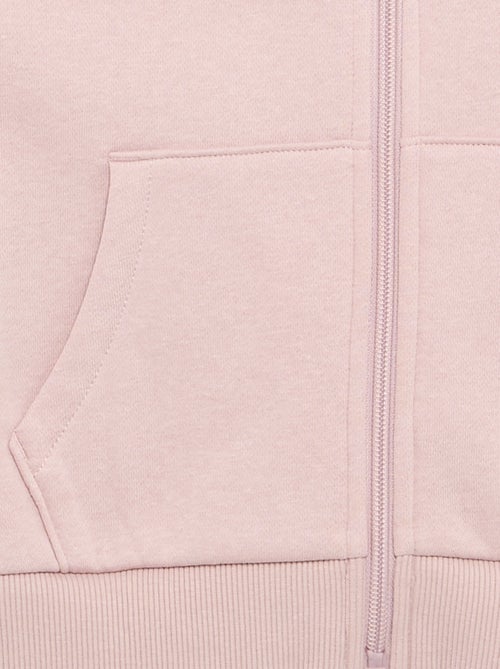 Effen sweater met rits en capuchon - Kiabi
