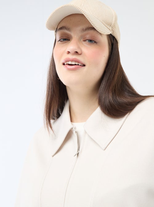 Effen sweater met ritskraag - Kiabi