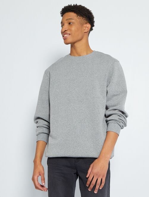 Effen sweater met ronde hals +1m90 - Kiabi