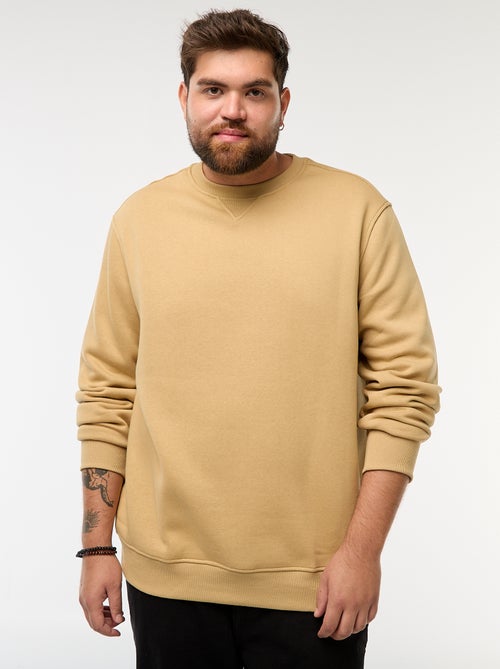 Effen sweater met ronde hals - Kiabi