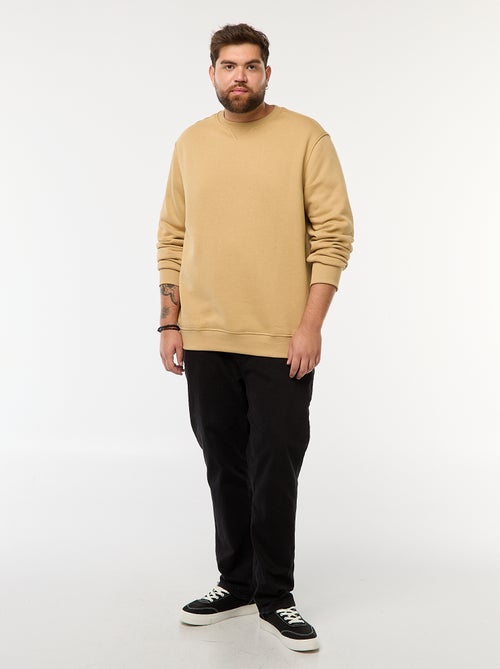 Effen sweater met ronde hals - Kiabi