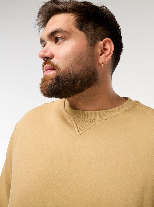 Effen sweater met ronde hals - Kiabi