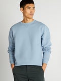 Effen sweater met ronde hals BLAUW - Kiabi