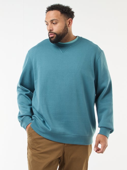 Effen sweater met ronde hals - Kiabi