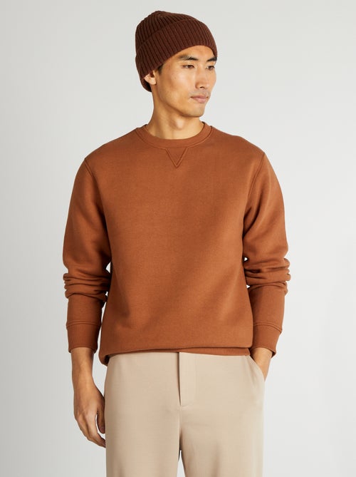 Effen sweater met ronde hals - Kiabi