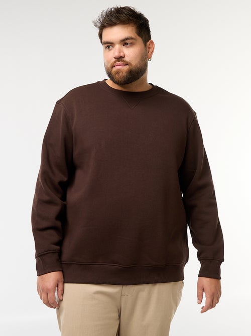 Effen sweater met ronde hals - Kiabi