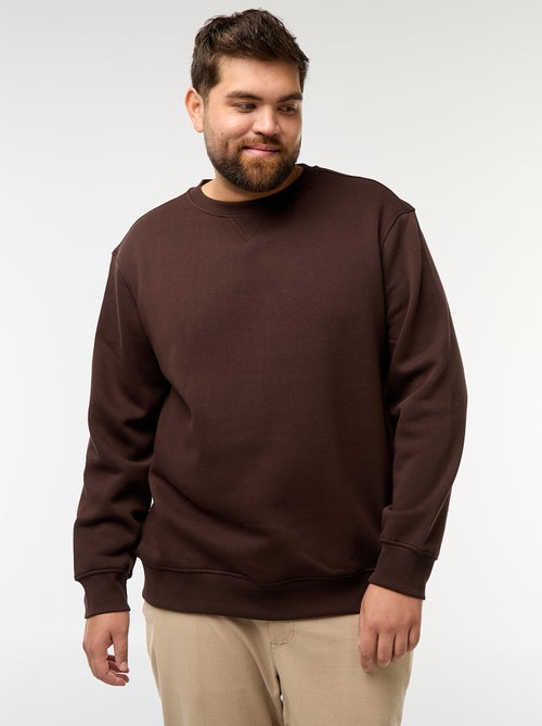 Effen sweater met ronde hals - Kiabi