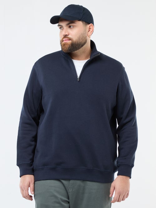 Effen sweater met schipperskraag - Kiabi