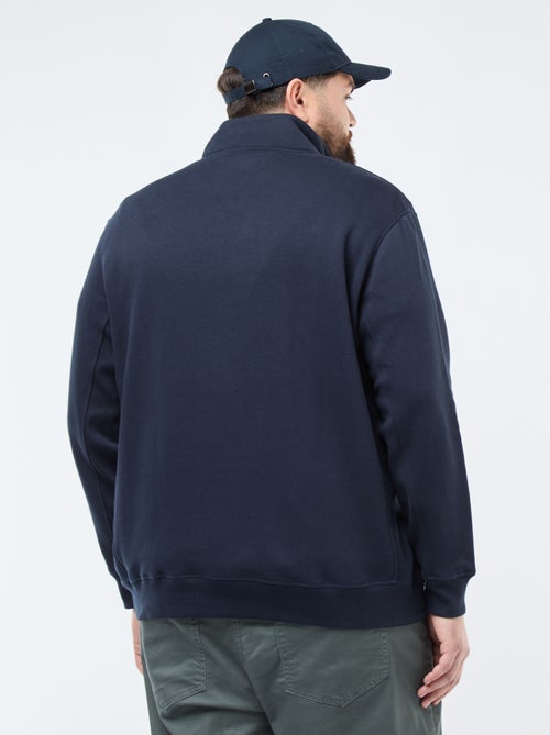 Effen sweater met schipperskraag - Kiabi