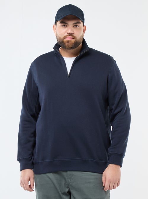 Effen sweater met schipperskraag - Kiabi