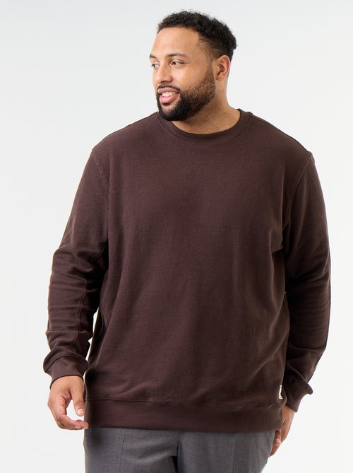Effen sweater van geribde stof - Kiabi