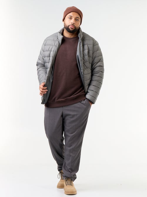 Effen sweater van geribde stof - Kiabi