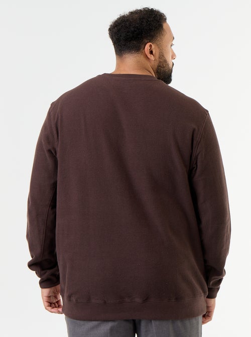 Effen sweater van geribde stof - Kiabi
