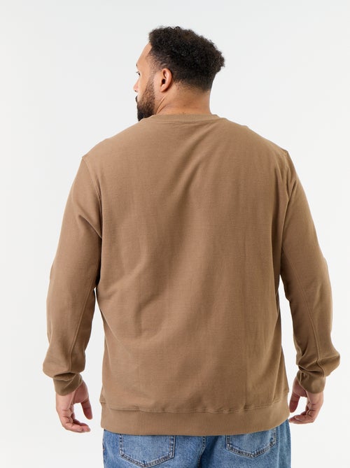Effen sweater van geribde stof - Kiabi