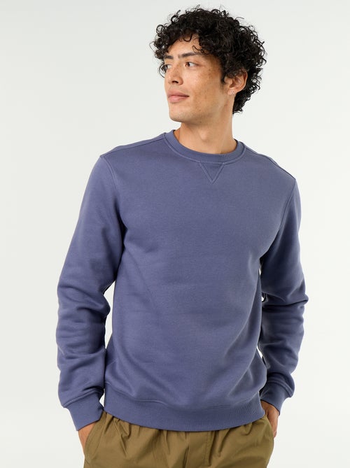 Effen sweater van geruwde molton - Kiabi