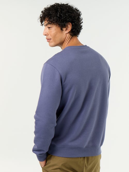 Effen sweater van geruwde molton - Kiabi