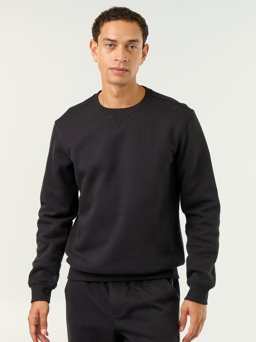 Effen sweater van geruwde molton - Kiabi Effen sweater van geruwde molton - Kiabi