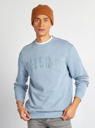 Effen sweater van joggingstof - 'Berlin'