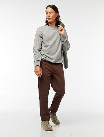 Effen sweater van lichte joggingstof
