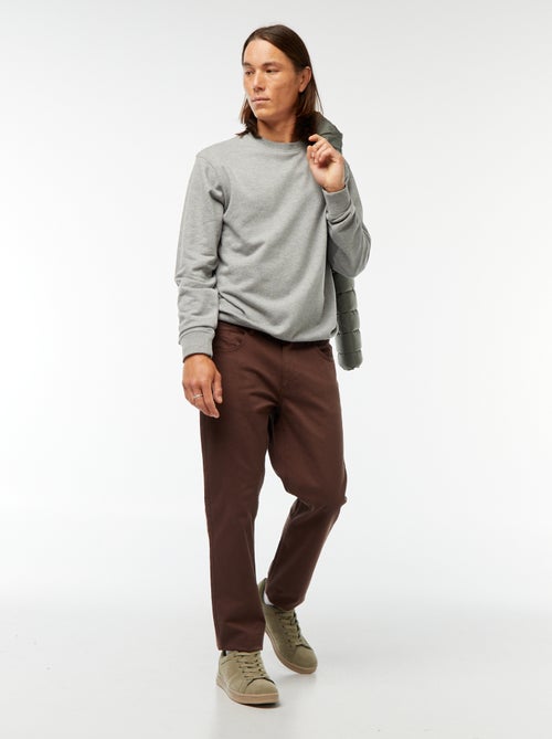 Effen sweater van lichte joggingstof - Kiabi