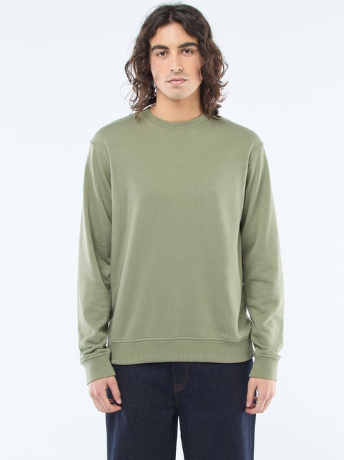 Effen sweater van lichte joggingstof - Kiabi