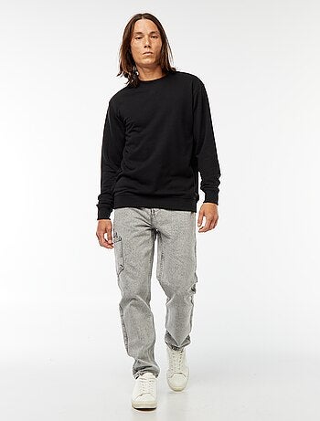 Effen sweater van lichte joggingstof