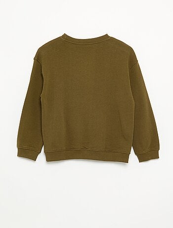 Effen sweater van ongeruwd molton voor kinderen - Kiabi