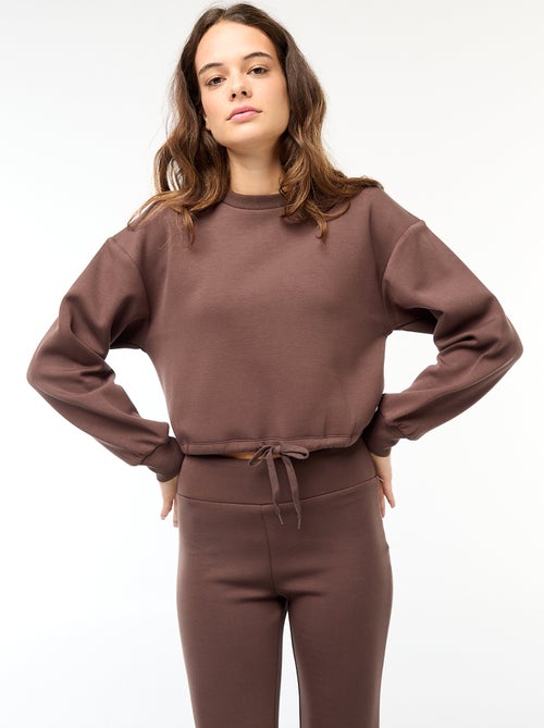 Effen sweater van warme en zachte joggingstof - Kiabi