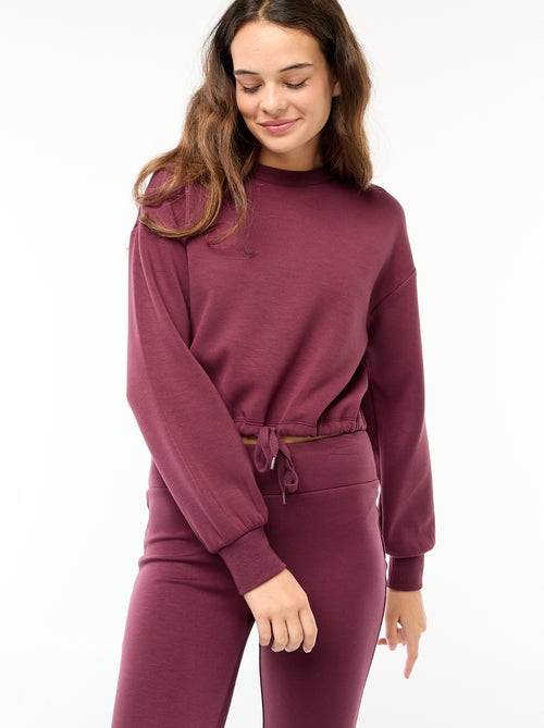 Effen sweater van warme en zachte joggingstof - Kiabi