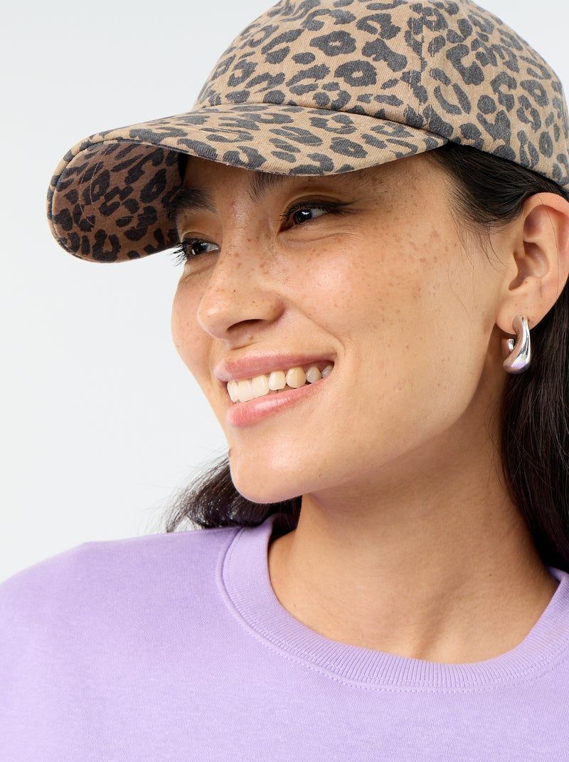 Effen sweater van warme joggingstof Paars - Kiabi