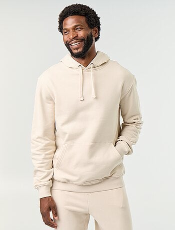 Effen sweatshirt met capuchon
