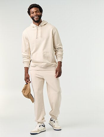 Effen sweatshirt met capuchon