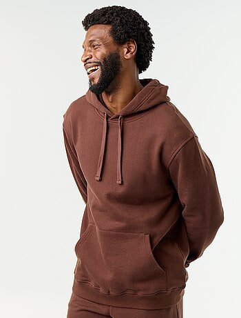 Effen sweatshirt met capuchon